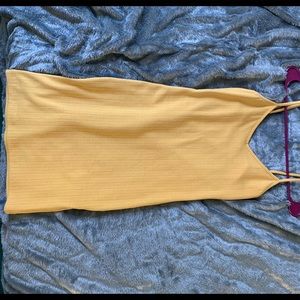Mustard Yellow bodycon dress